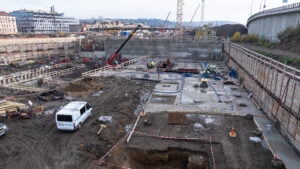 CS Campus, Praha 5 – Smíchov, 191 vrtů x 199m, realizace