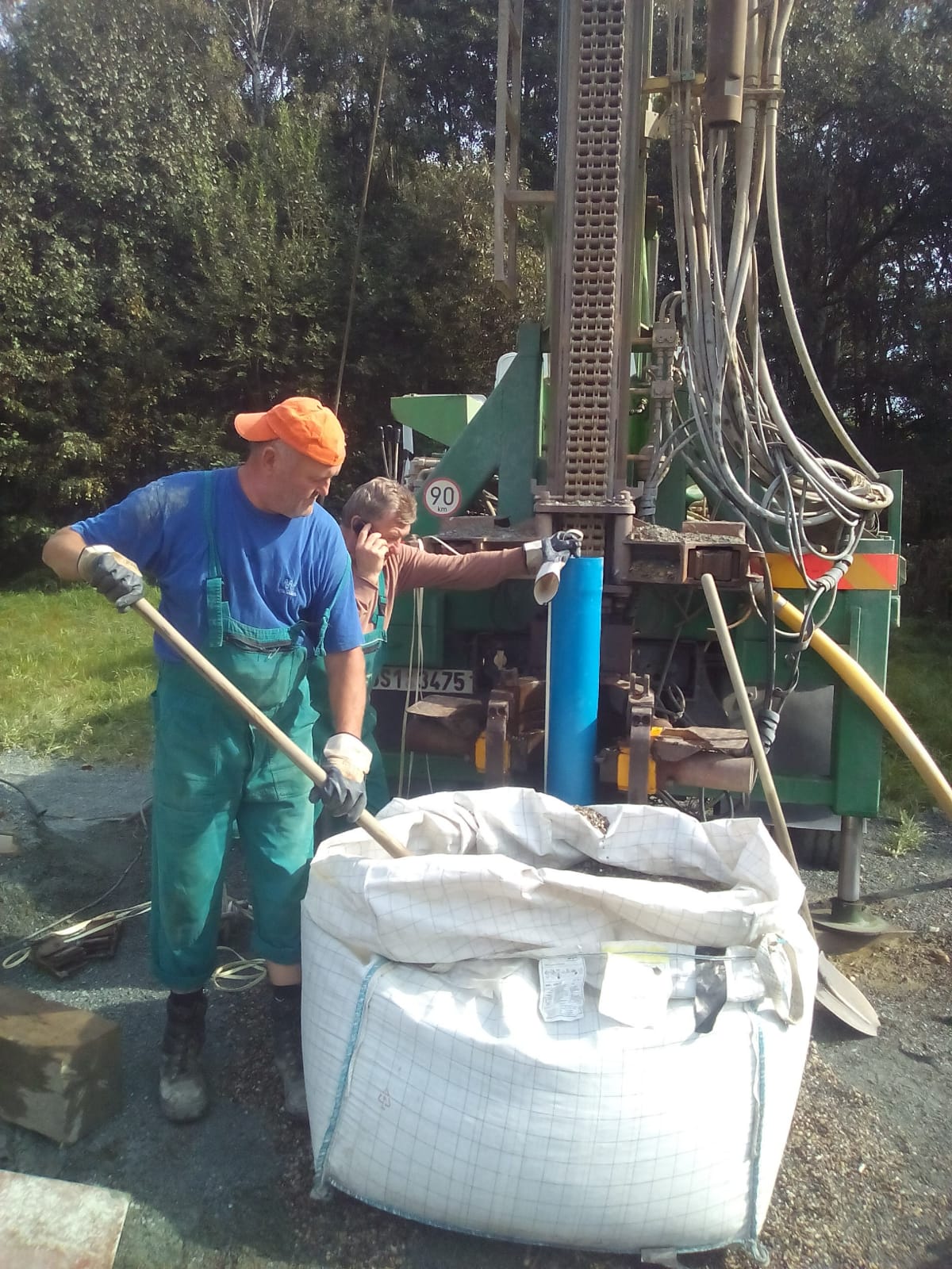 Hydrologický průzkumný vrt pro obec Chocenice