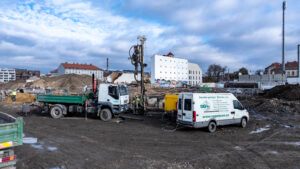 Praha 5 – Smíchov – Objekt OLOE, 51 vrtů x 199m, realizace