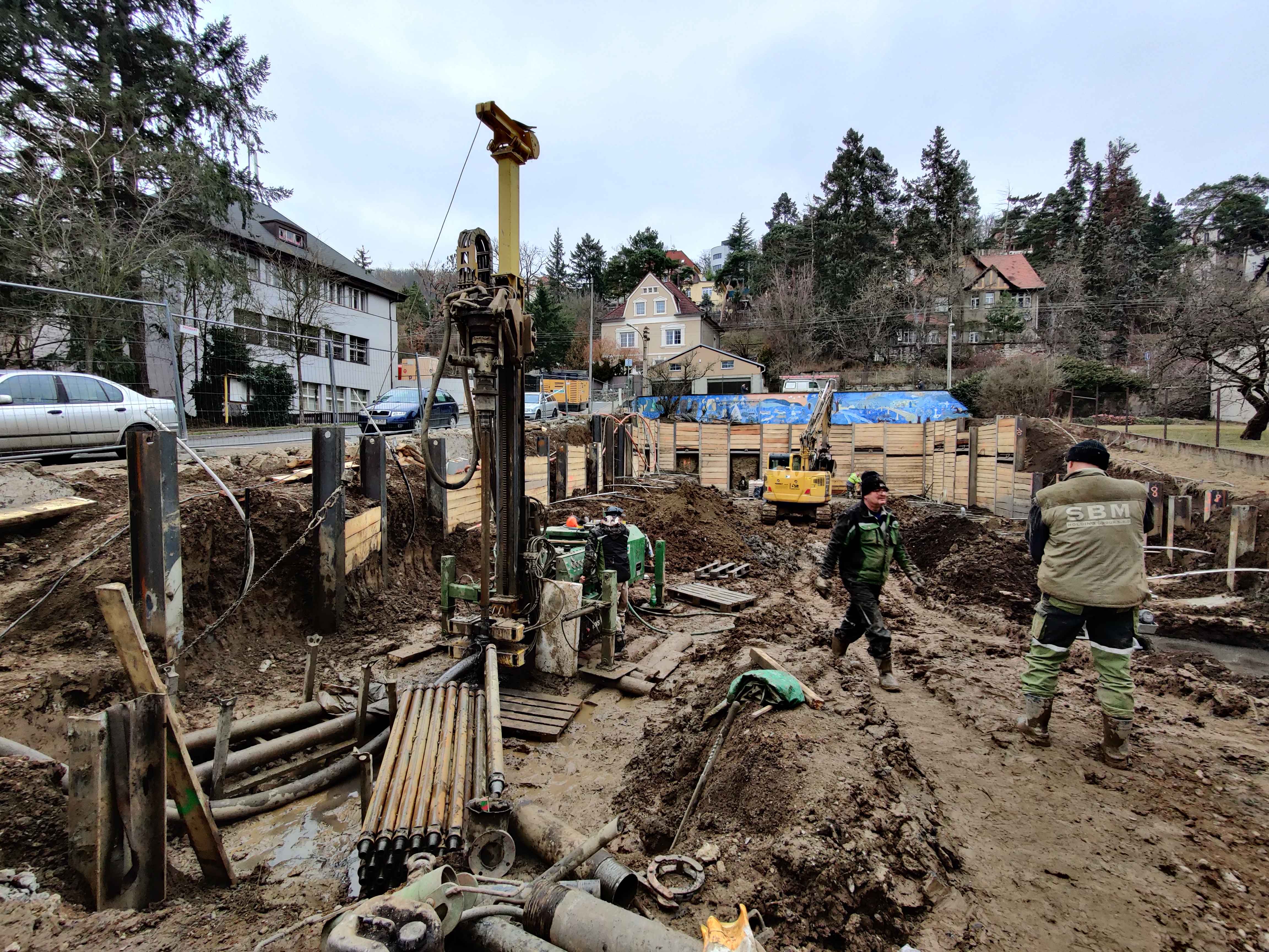 Vrty pro tepelné čerpadlo BD Černošice 17 bytů