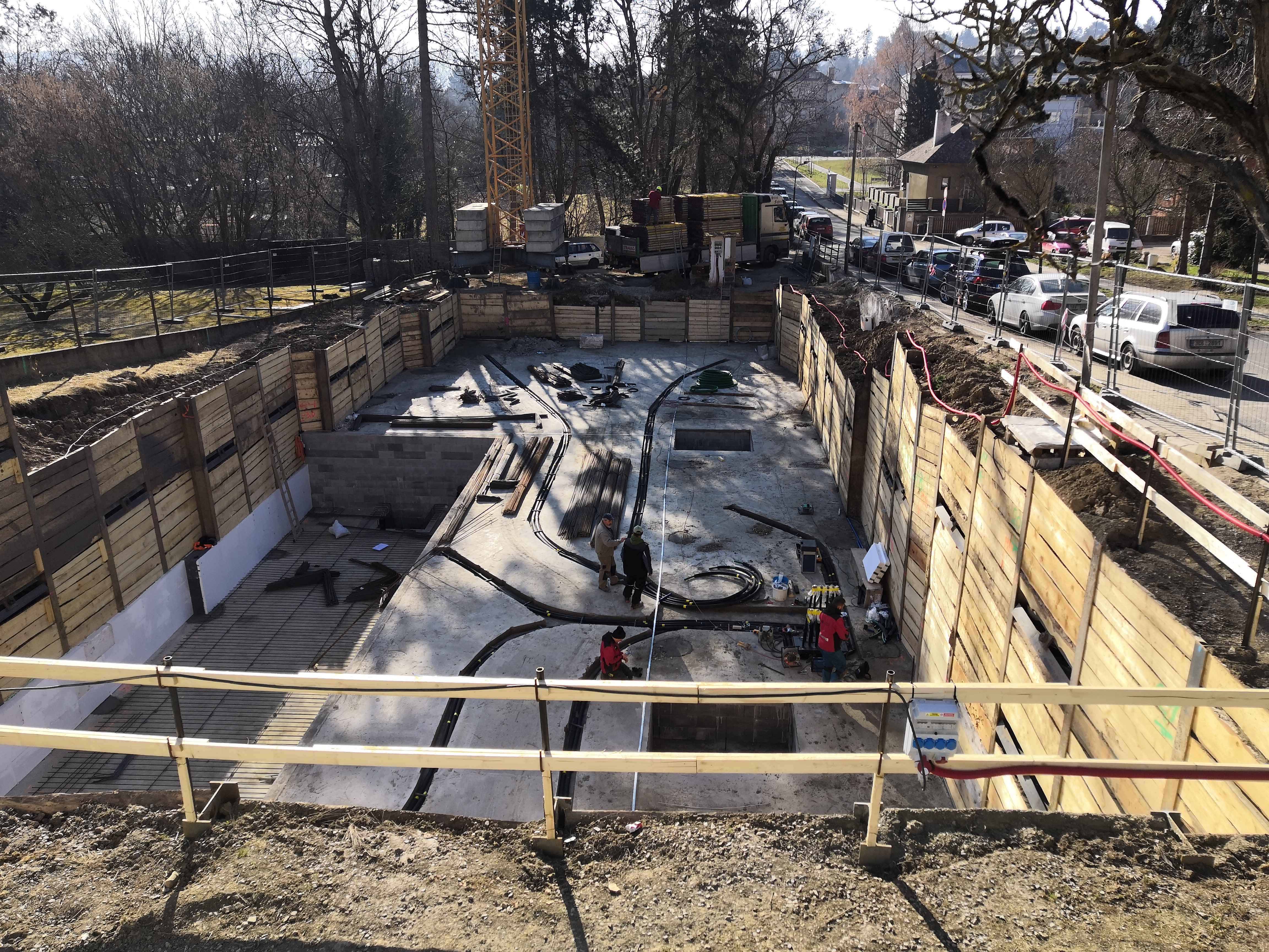 Vrty pro tepelné čerpadlo BD Černošice 17 bytů