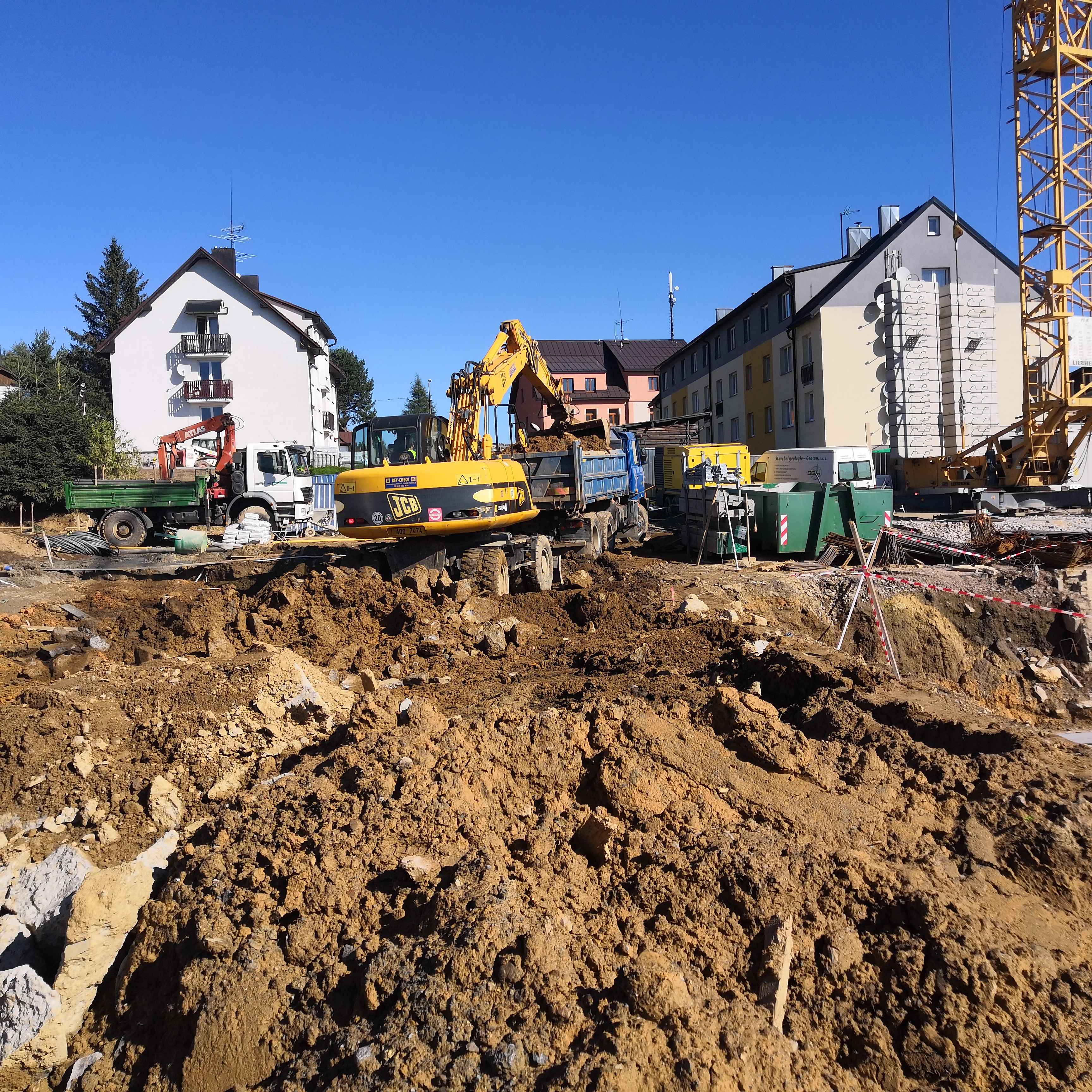 Vrty pro tepelné čerpadlo na lokalitě Kvilda, Penzion U Malíků